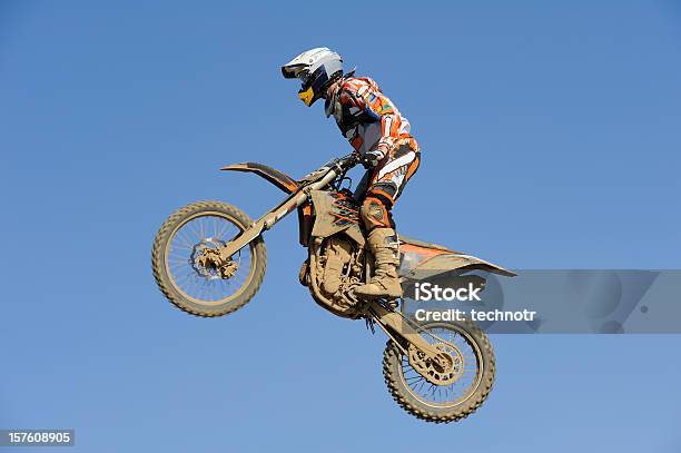모토크로스 점프 날기에 대한 스톡 사진 및 기타 이미지 - 날기, 오토바이, 경쟁