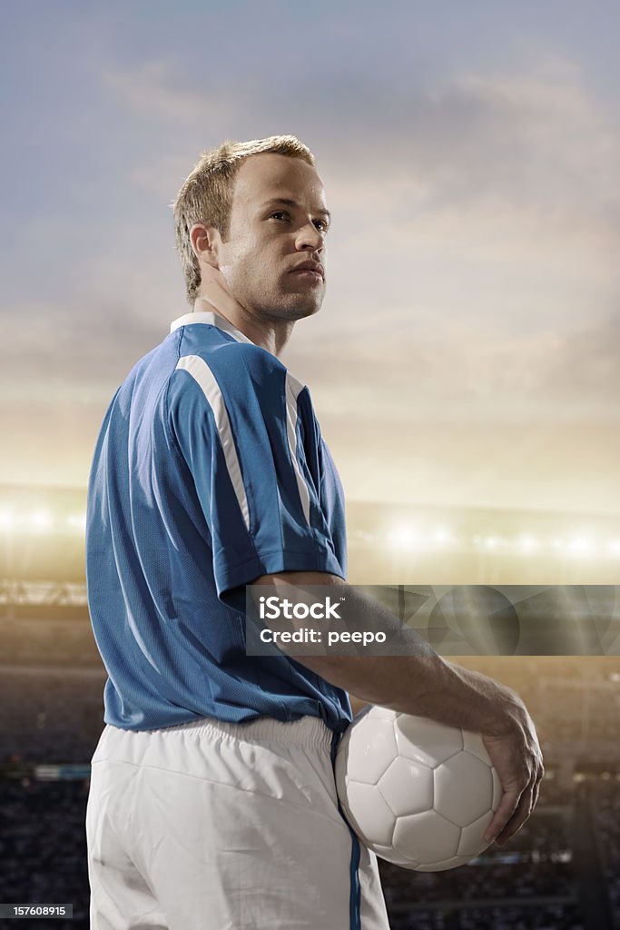 Football Player Stock Photo - Download Image Now - Looking Over