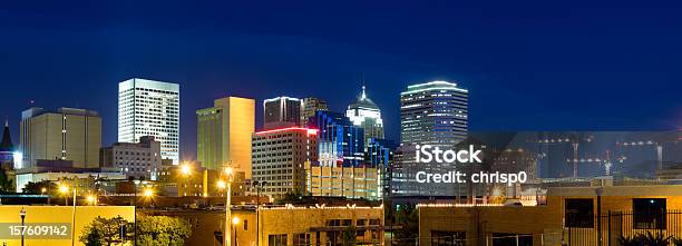 Vista Panoramica Di Oklahoma City Skyline Al Crepuscolo Xxxl - Fotografie stock e altre immagini di Oklahoma City