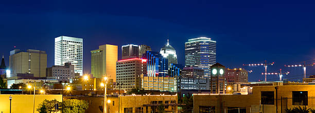 istock Panoramic View of Oklahoma City Skyline at Dusk (XXXL) 157609142