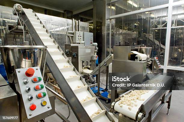 Linii Produkcyjnej W Przemyśle Spożywczym Pierożek Przygotowanie - zdjęcia stockowe i więcej obrazów Jedzenie