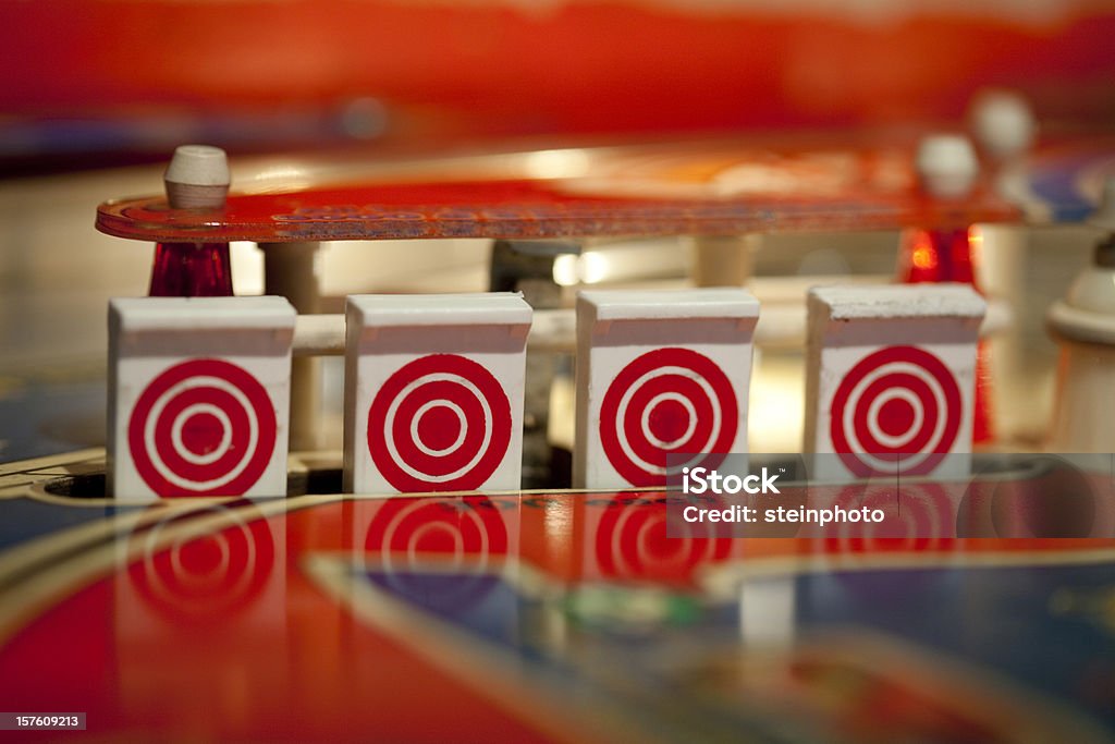 Pinball Dropdown-Ziele - Lizenzfrei Flipperautomat Stock-Foto