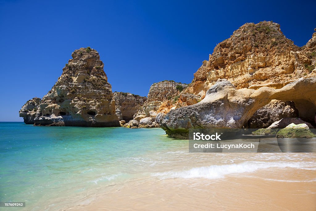 Praia da Marinha - Lizenzfrei Portugal Stock-Foto