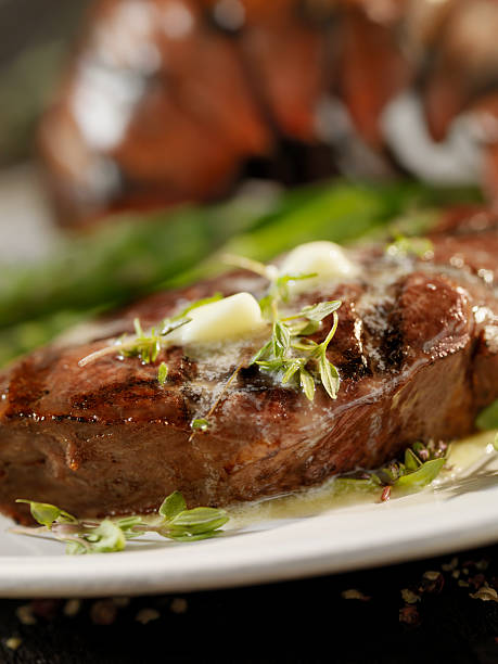 istock Juicy Top Sirloin Steak with Lobster 157609447