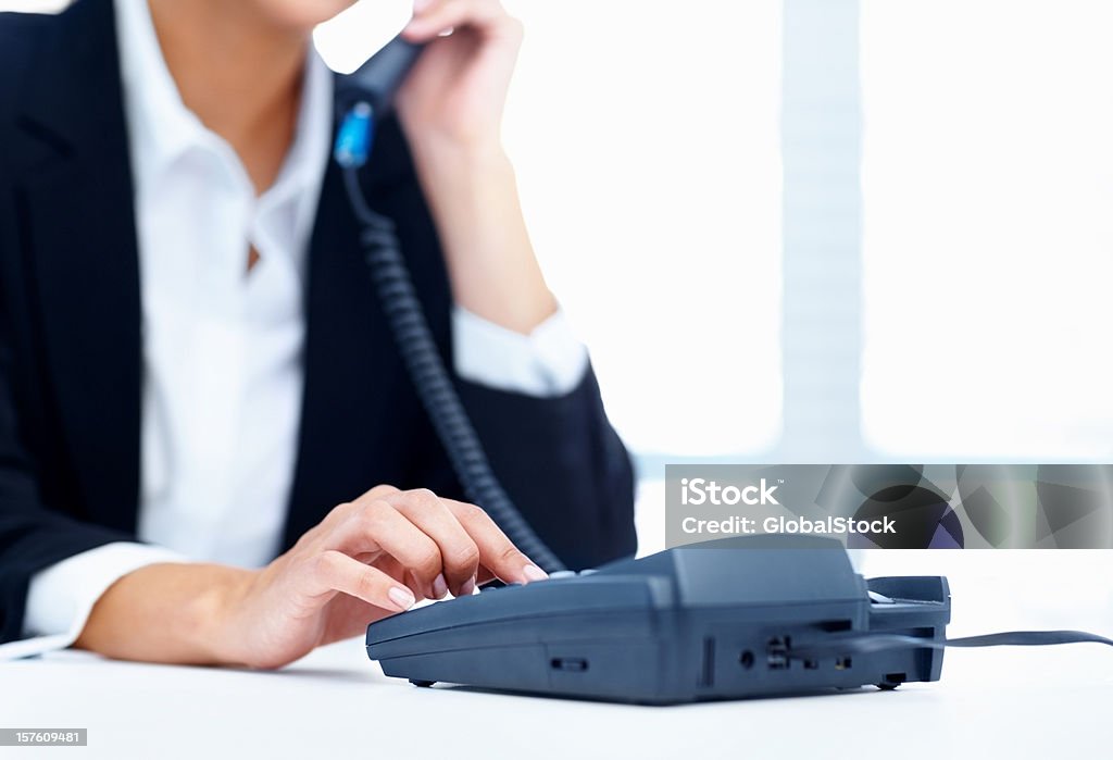 Detailansicht einer Sekretärin, telefonisch - Lizenzfrei Telefon Stock-Foto