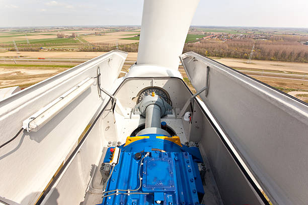 turbina de eixo e lâminas do rotor - rotor - fotografias e filmes do acervo