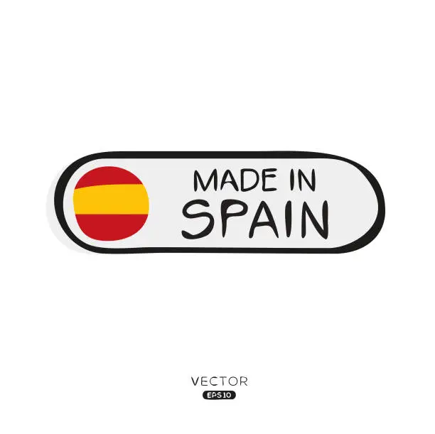 Vector illustration of Made in Spain