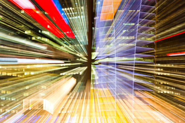 istock Abstract and colorful angled view of skyscraper 157609846