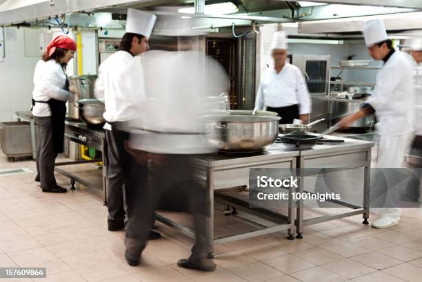 Working Chefs Stock Photo - Download Image Now - Adult, Blue-collar Worker, Chef