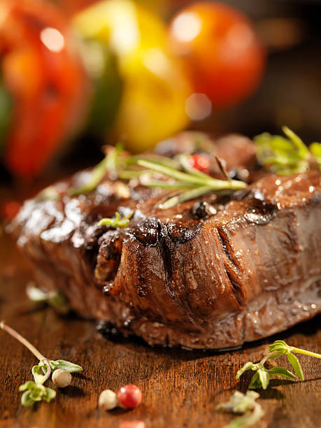 istock Juicy Fillet Steak with Fresh Herbs 157610095