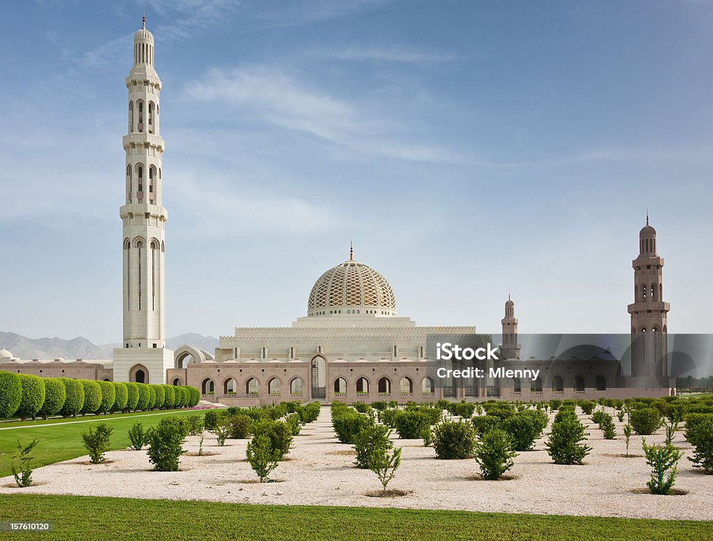 Sultan Qaboos gran mezquita Masqat Muscat Omán - Foto de stock de Omán libre de derechos