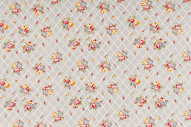 istock Park Gate Trellis Medium Antique Floral Fabric 157610278