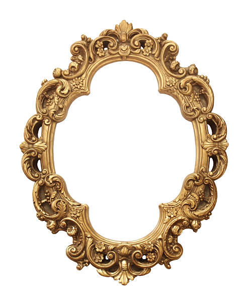 Antique gold frame  gold colored photos stock pictures, royalty-free photos & images