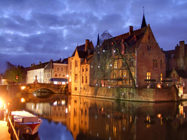 istock Rozenhoedkaai in Bruges 157610385
