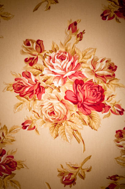 istock Nicolette Floral Close Up Antique Fabric 157610460