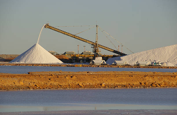 salt mine stock photo