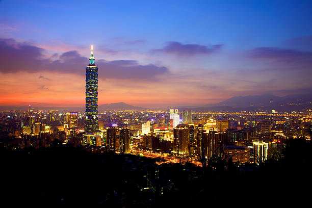 istock Taipei City Skyline after Sunset 157610849
