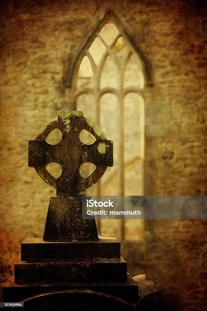 old Keltisches cross - Lizenzfrei Beten Stock-Foto