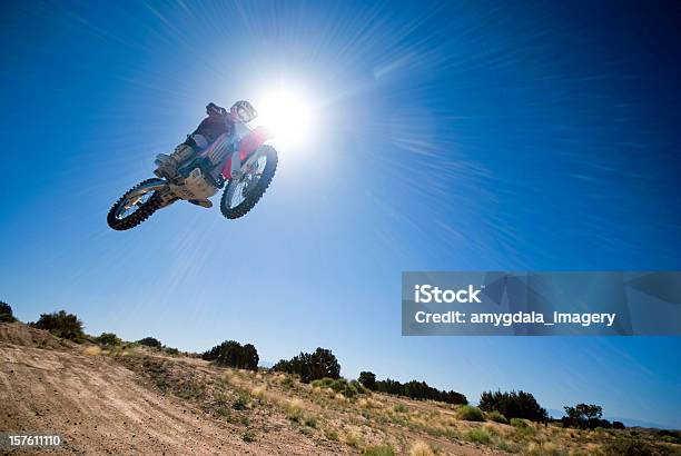 Foto de Moto Cavalo e mais fotos de stock de Motocross - Motocross, Motocicleta, Pular