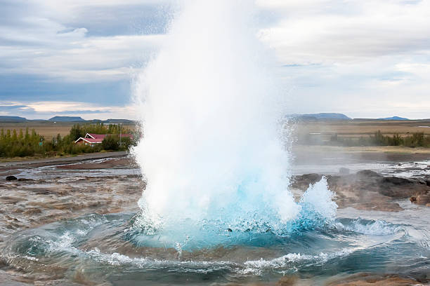 istock Close-up of Strokkur Geyser eruption (Iceland) 157611221