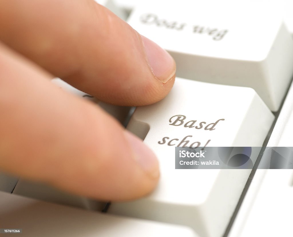 Basd scho-bayerische Tastatur Entertaste - Foto stock royalty-free di Immagine generata al computer