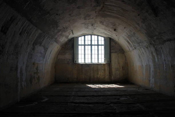 istock Tunnel and window in old  fort 157611473