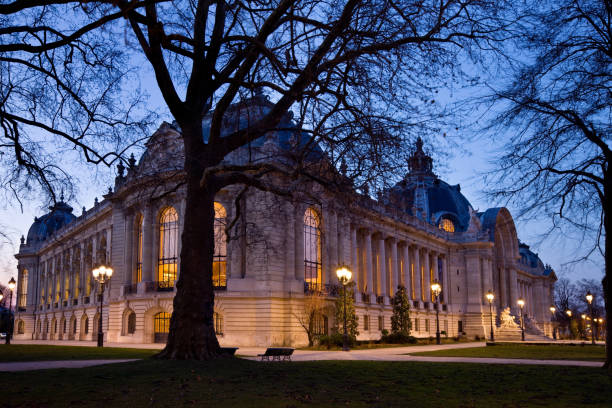 The Petit Palais in Paris at dawn. It's a remarkable building built for the world expo in 1900, it now houses the City of Paris Museum of Fine Arts. 