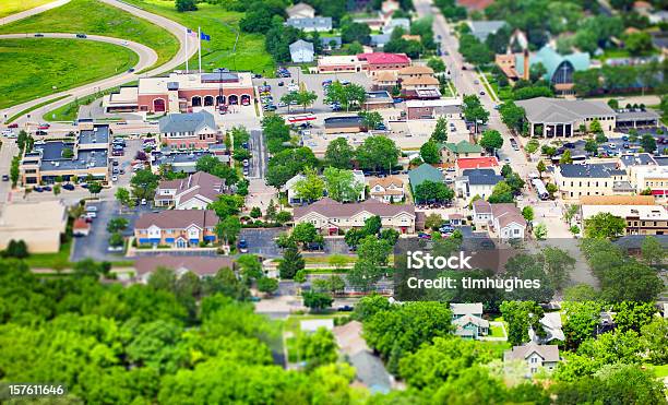 Main Street Usa Stock Photo - Download Image Now - Aerial View, Wisconsin, Small Town America