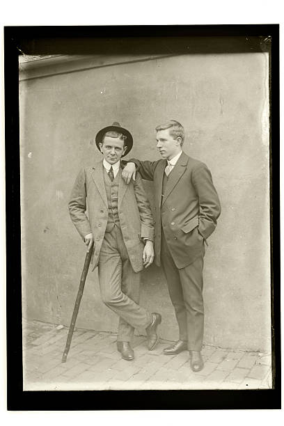 Edwardian Friends  edwardian style photos stock pictures, royalty-free photos & images