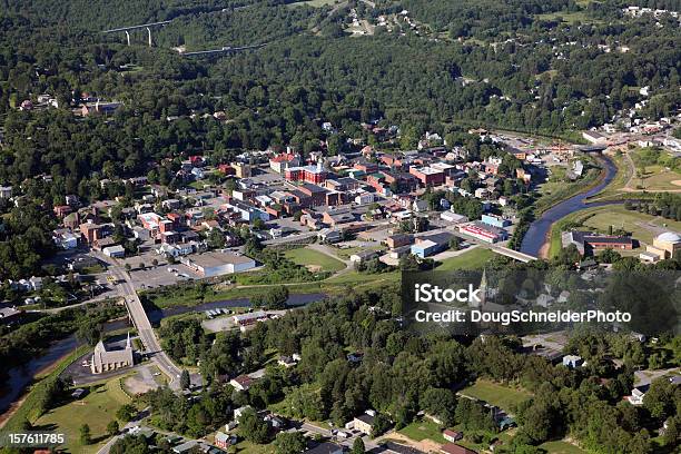 Small Town Usa Aerial Ii Stock Photo - Download Image Now - Rural Scene, High Angle View, Pennsylvania