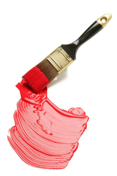 istock paintbrush and paint blob(w/clipping path) 157611825