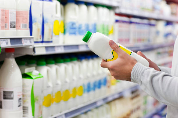 istock Man Shopping for Milk 157612007