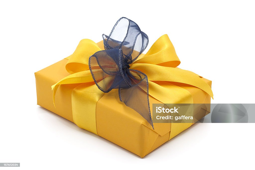 노란색 선물함, 나비매듭 - 로열티 프리 노랑 스톡 사진