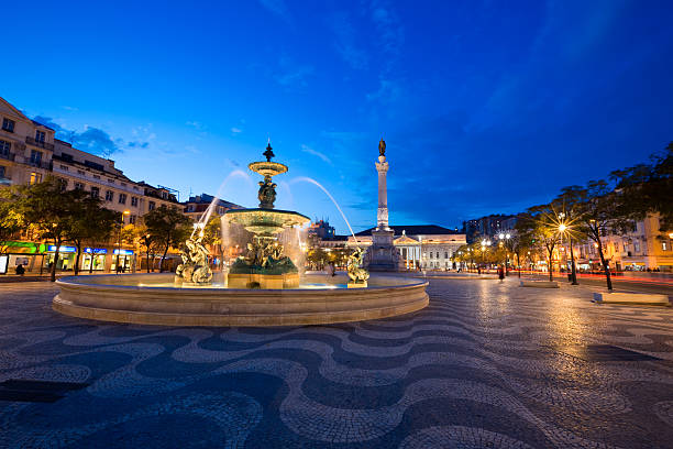 The Rossio is the popular name of the Pedro IV Square, a beautiful central square in Lisbon, Portugal