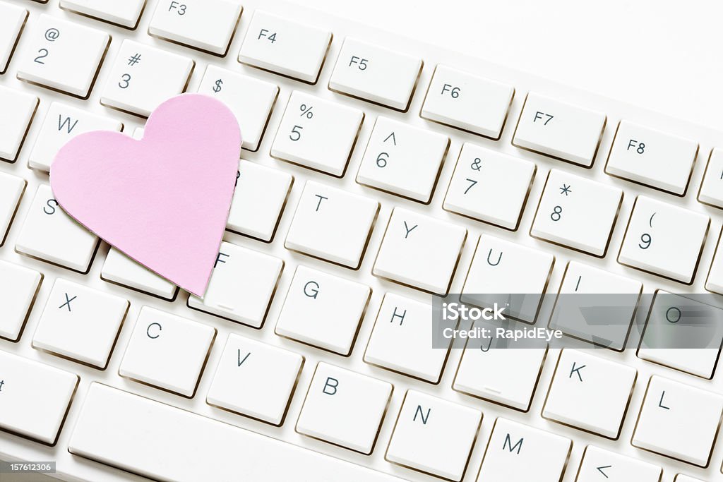 Miss solitude cœur à la recherche de l'amour en ligne - Photo de Coeur brisé libre de droits