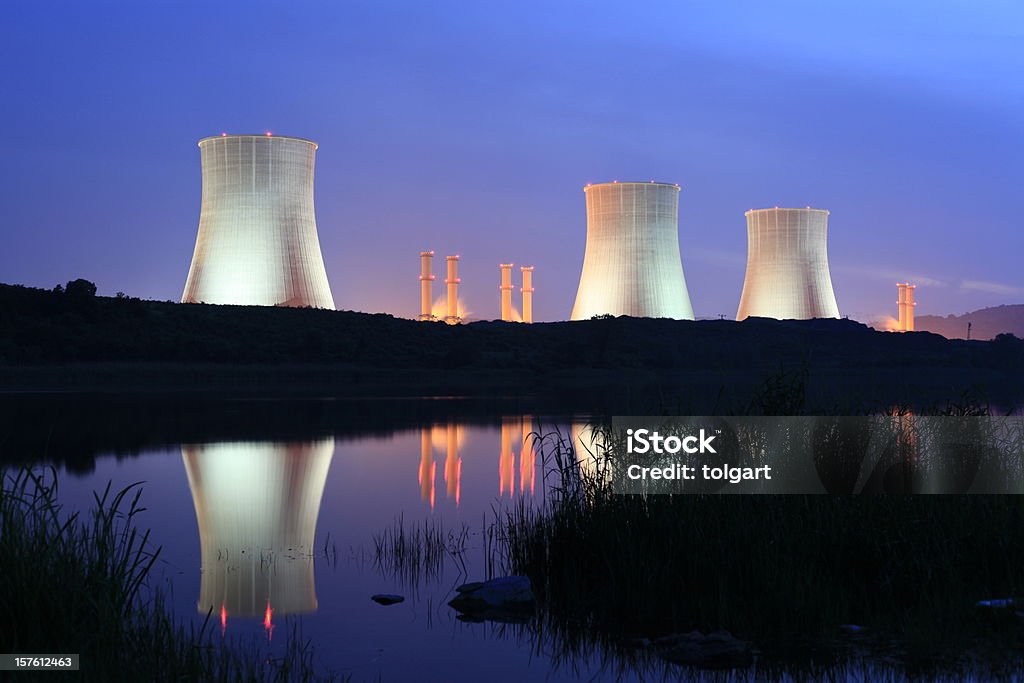 Power Station  Air Pollution Stock Photo