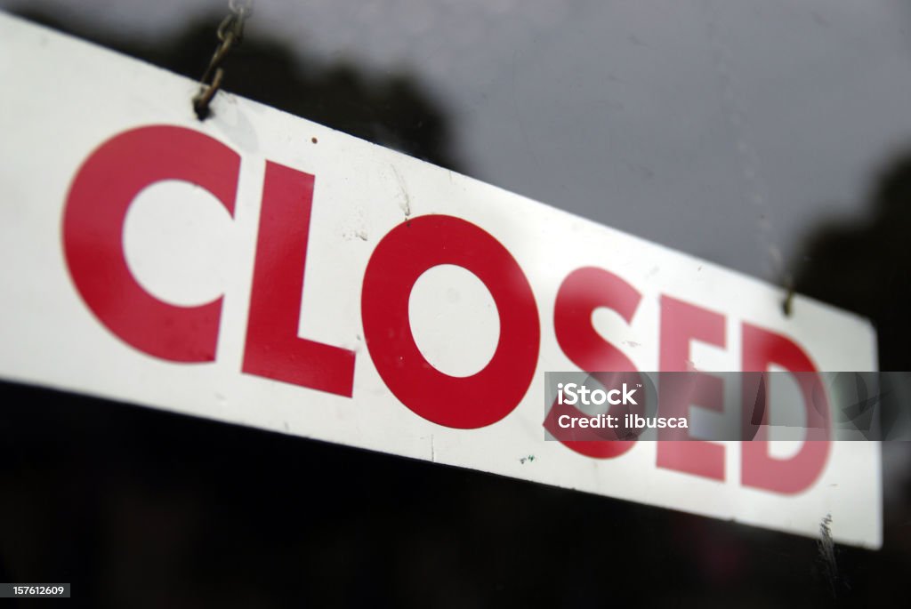 Placa de Closed - Royalty-free Fechado Foto de stock