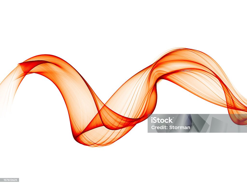 Semplice astratto fumo rosso-come curve - Foto stock royalty-free di Astratto