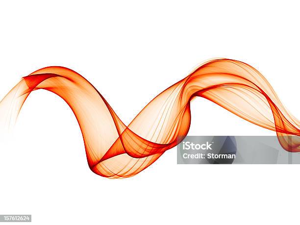Smooth Abstract Red Smokelike Curves Stock Photo - Download Image Now - Abstract, Smooth, Cut Out