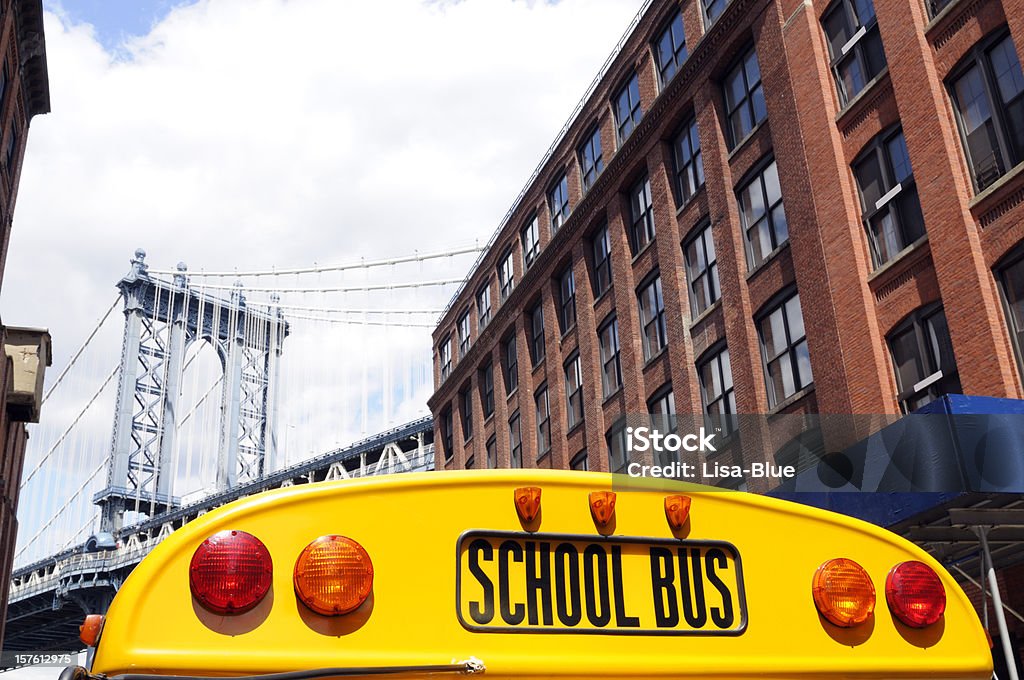 Scuolabus, New York - Foto stock royalty-free di Ambientazione esterna