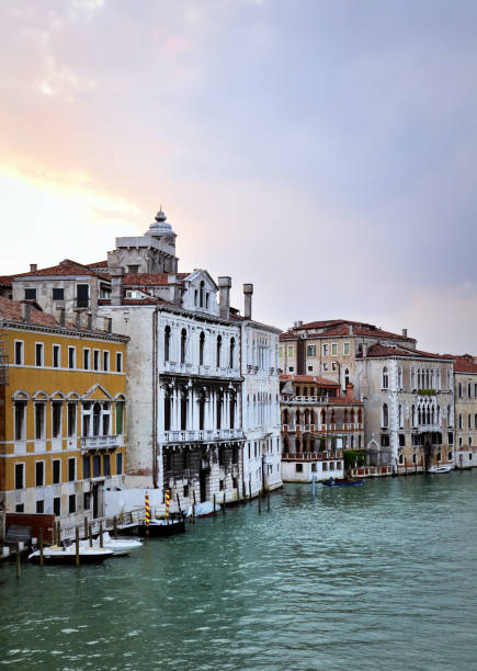 Dusk light over the Grand Canal, Venice, Italy