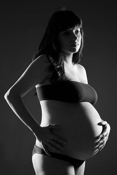 kobieta w ciąży - relationship difficulties flash zdjęcia i obrazy z banku zdjęć