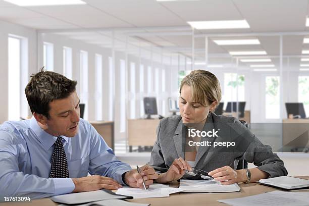 Business People In Office Stock Photo - Download Image Now - 30-39 Years, A Helping Hand, Adult
