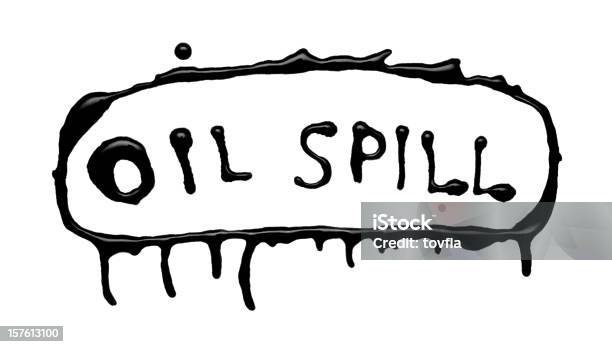 Нефти Spill — стоковые фотографии и другие картинки Белый фон - Белый фон, Горизонтальный, Изолированный предмет