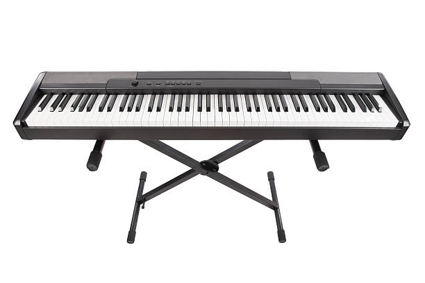 Electric Piano Isolated On White Electric Piano Isolated On White piano key stock pictures, royalty-free photos & images