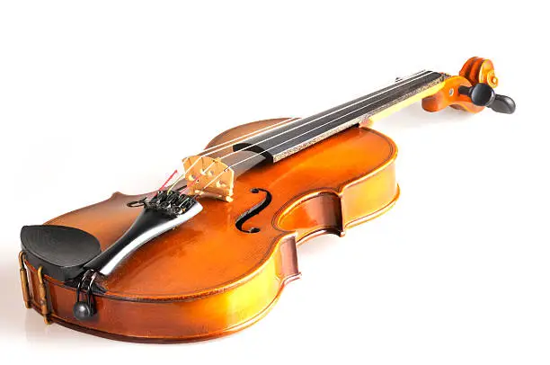 Photo of Violin on white