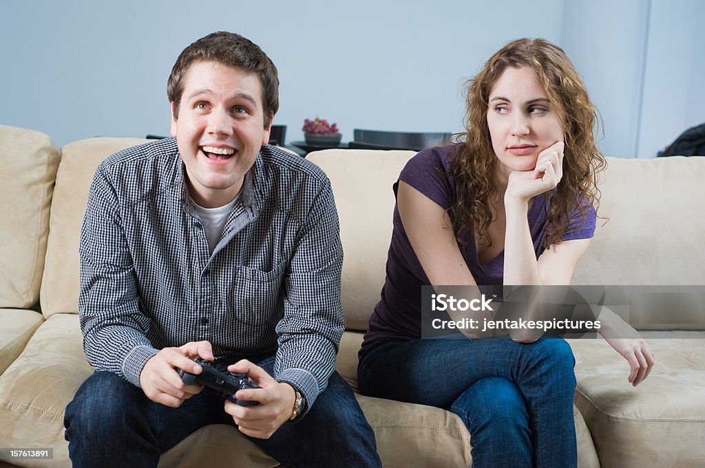Playing Video Games Stock Photo - Download Image Now - Humor