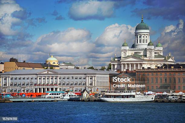 Helsinki De Verano Foto de stock y más banco de imágenes de Helsinki - Helsinki, Catedral, Plaza del mercado