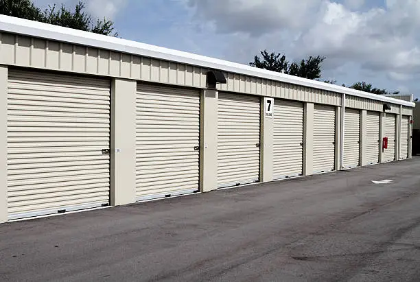 Photo of Self storage Warehouse building with multiple units