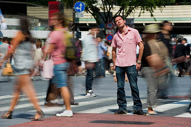 standing out - escaping the rat race imagens e fotografias de stock